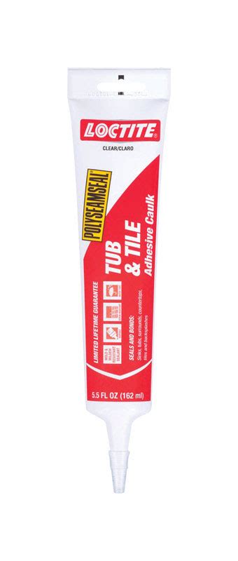 Loctite Polyseamseal Clear Acrylic Latex Tub And Tile Adhesive Caulk 5