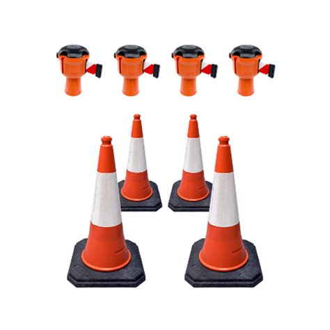 Slater Safety Skipper 36m Cone Top Retractable Barrier Kit