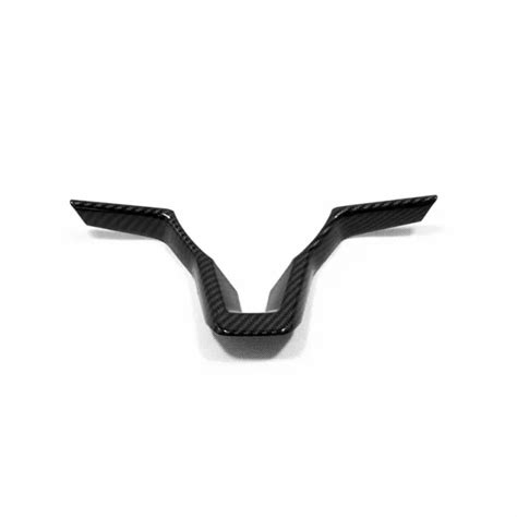 ABS Carbon Fiber Pattern Car Steering Wheel Button Panel Cover For