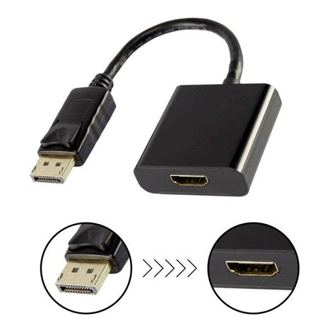 Cabo Adaptador Displayport Macho Hdmi Femea Casas Bahia