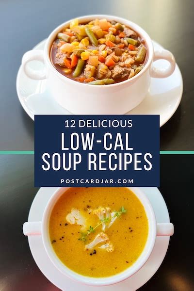 12 low-calorie soup recipes eBook that helped us lose weight - Postcard ...