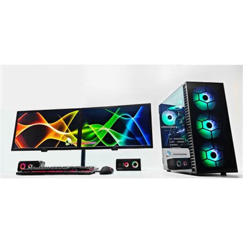 Refurbished Gaming PC Bundle I7 Dual Monitor 480 SSD 1TB 16GB 2GB GT