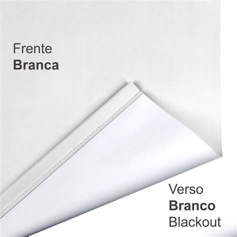 Persiana Rolo Blackout Branca 120 L X 220 A Cm 100 Escuro Cortina