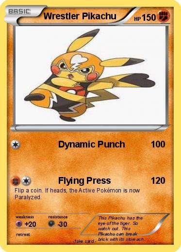 Pokémon Wrestler Pikachu 1 1 Dynamic Punch My Pokemon Card