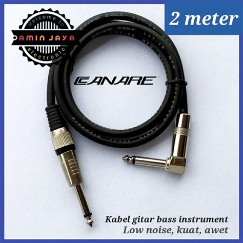 Kabel Jack Gitar Akai L To Akai Lurus Kabel Canare 2 Meter 5 Meter