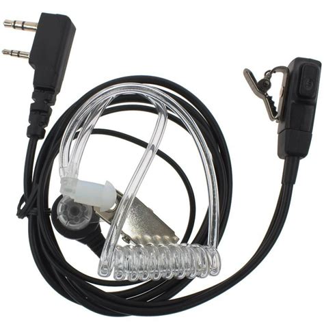 Aoer 2pin Covert Acoustic Tube Earpiece Headset For Kenwood Puxing Wouxun Baofeng Two Way Radio