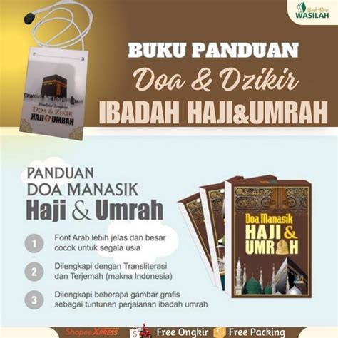 Jual Buku Panduan Manasik Lengkap Doa Dzikir Haji Umrah Buku