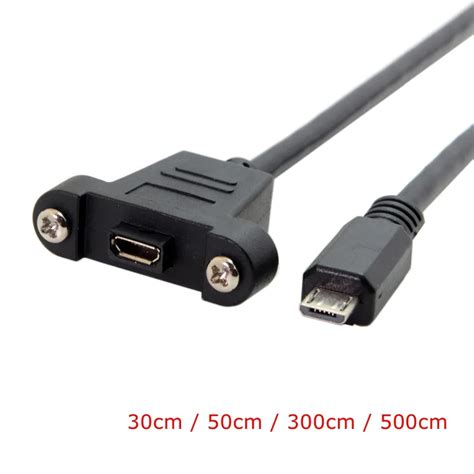 Micro Usb 2 0 5pin And Mini Usb 5pin Mini Usb 2 0 Male To Female Connector Adapter Cable 30cm 50cm