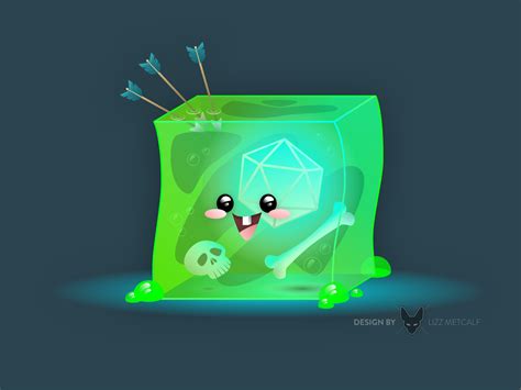 Gelatinous Cute Gelatinous Cube Dnd Art Dungeons And Dragons