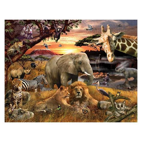 Springbok Wild Savanna Jigsaw Puzzle 400pc Target Wild Savannah