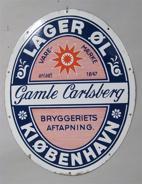 Emaljeskilt Carlsberg Auktionshuset