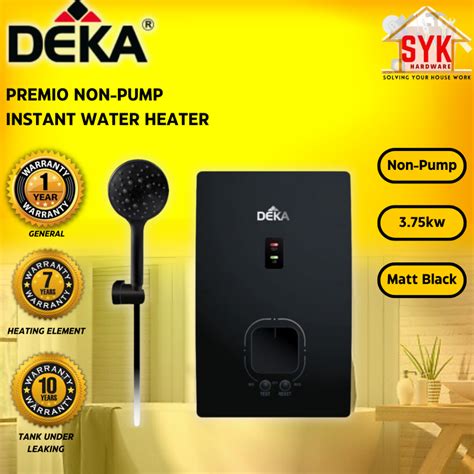 SYK Deka Premio Non Pump Instant Water Heater Multi Massage Shower Set