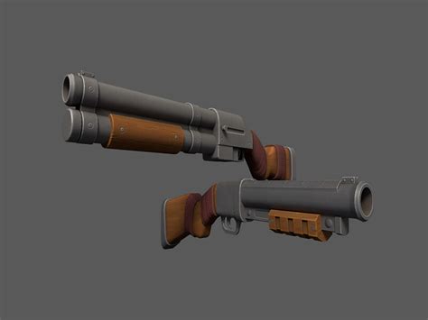 Artstation Stylized Shotguns