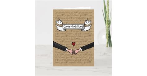 Carte Félicitations Couples Gais De Mariage Zazzle Fr