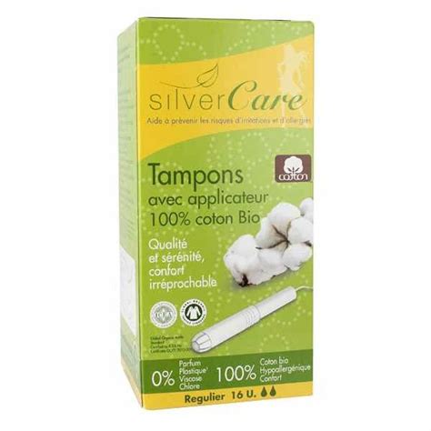 Silver Care Tampons Coton Bio Avec Applicateur Normal X