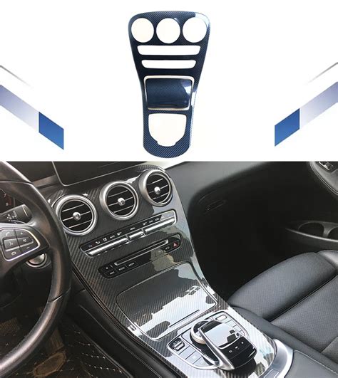 For Mercedes Benz C Class Glc Carbon Fiber Interior Modification W205 Central Control Interior