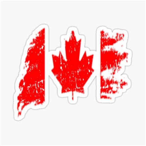 Canadian Flag National Flag Of Canada Sticker For Sale By