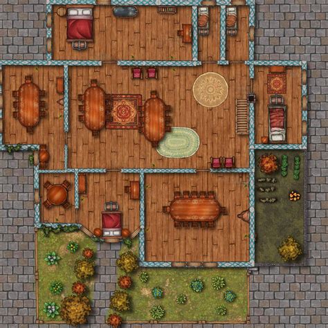 Elfsong Tavern First Floor Inkarnate Create Fantasy Maps Online