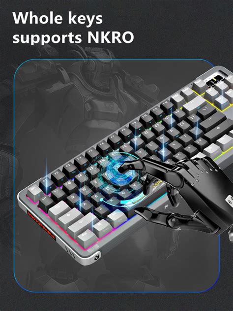 ROYAL AXE Y Keyboard Mechanical Gaming Keyboard Mode Wireless Hot