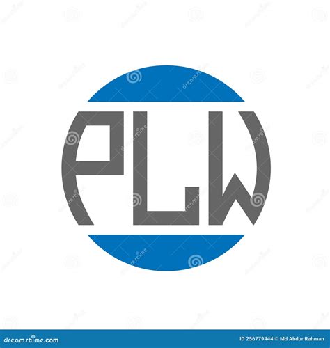 Plw Letter Logo Design On White Background Plw Creative Initials