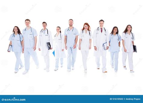 Large Group Of Doctors And Nurses In Uniform Stock Photo Image 51610502