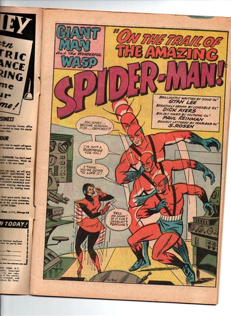 Tales To Astonish Giant Man Wasp Spider Man Vg