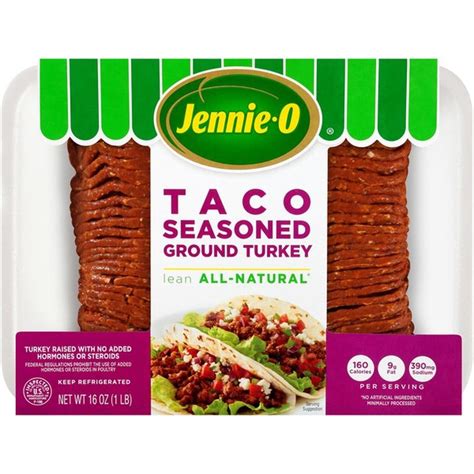 Jennie O Fresh Lean All Natural Taco Seasoned Ground Turkey 16 Oz Instacart