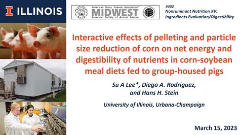 Interactive Effects Of Pelleting And Particle Size Reduction Of Corn On