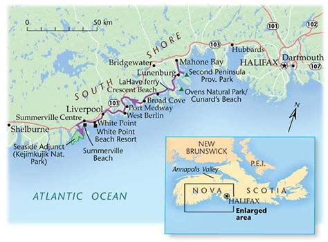 Nova Scotia Road Trip Map