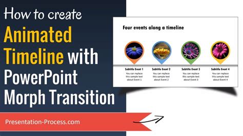 Create Animated Timeline With Morph Transition Powerpoint 2016 Youtube