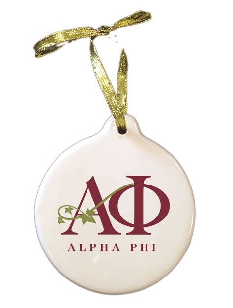 Alpha Phi Ornament Alpha Phi Custom Ornament Christmas Bulbs Novelty