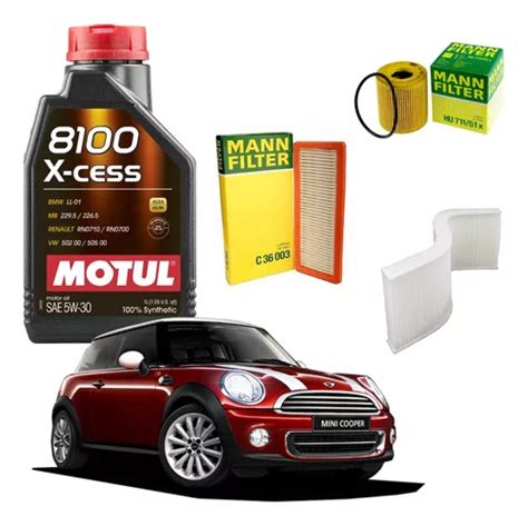 Kit Revisão Motul 5w30 Mini Cooper S 1 6 2011 2012 2013 2014