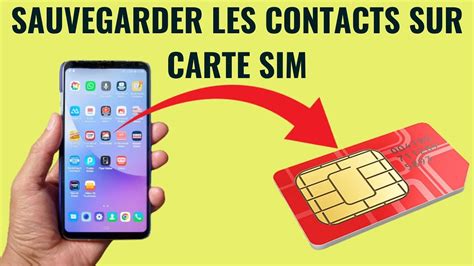 Comment transférer les contacts téléphone vers la Carte SIM YouTube