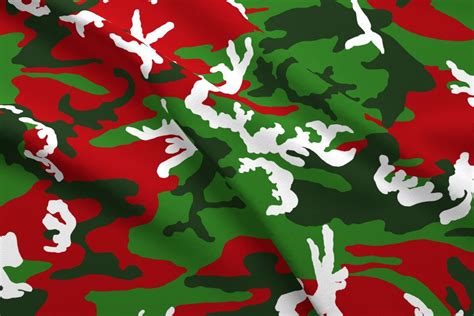 Christmas Camouflage Fabric Christmas Woodland Camo By Etsy