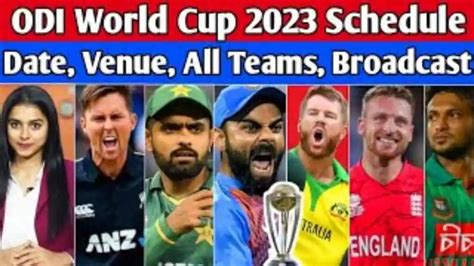 ICC World Cup 2023 Schedule - Team, Venue, Time Table, PDF, Point Table ...