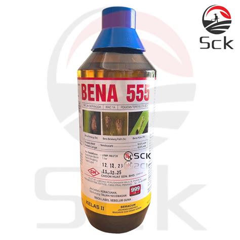 Bena 555 1Liter Racun Serangga Fenobucarb 50 Bena Perang Shopee Malaysia