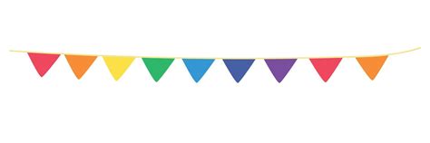 Carnival Garland With Triangle Flags Vector Design Colorful Pennants Flags For Birthday Party