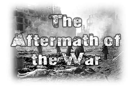 The aftermath of the war - Flashback Wiki