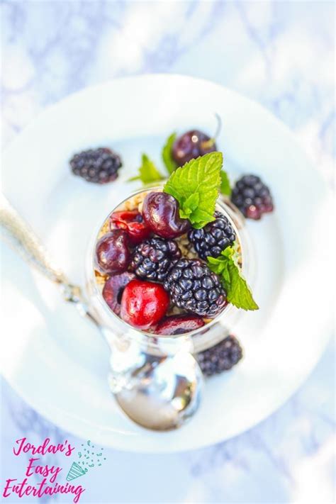 Summer Fruit And Yogurt Parfait With Granola Jordans Easy Entertaining