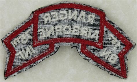 1st Ranger Battalion 75th Infantry Airborne 1970s Old Scroll Patch ...