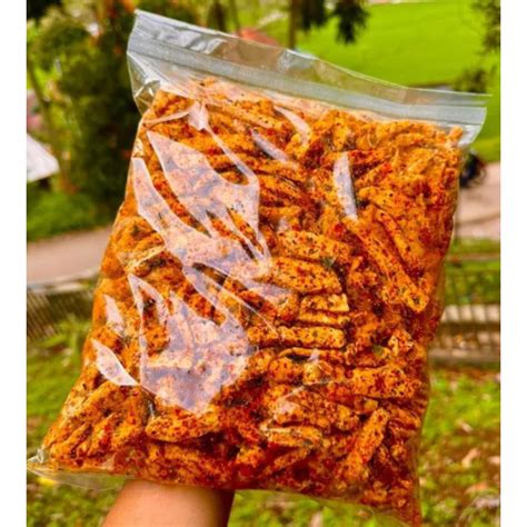 Jual Basreng Pedas Daun Jeruk 500 Gram Stik Baso Goreng Khas Jawa Barat