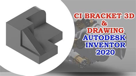 Autodesk Inventor Ci Bracket D Inventor Drawing