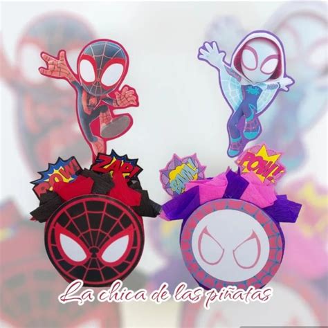 Centros De Mesa Spidey Gwen Spidey Spiderman Centro De Mesa