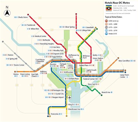 Washington Dc Metro Map With Hotels - London Top Attractions Map