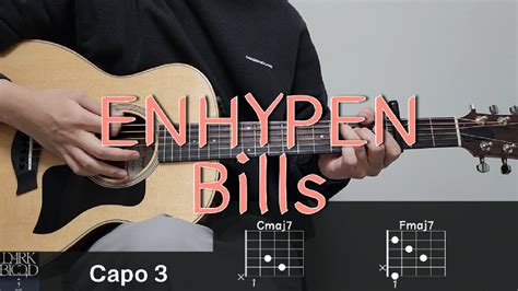 엔하이픈 Enhypen Bills 기타 코드 커버 타브 악보 L Guitar Cover Acoustic Chord