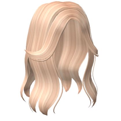 Estetyczny Split Bangs Włosy w Blond Roblox