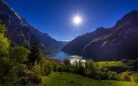 Fondos de Pantalla 1920x1200 Suiza Montañas Lago Fotografía De Paisaje