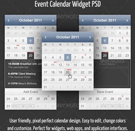 Event Calendar Template 32 Download