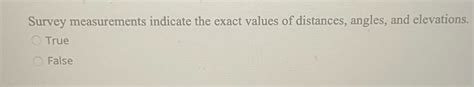 Answered Survey Measurements Indicate The Exact Bartleby