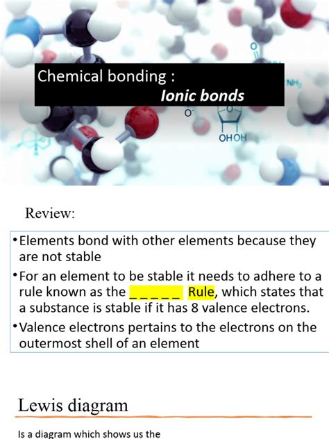 Ionic Bonding | PDF